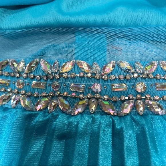 Rare Editions Big Girl's Ombre Zip Up Dressy Maxi Dress Blue Size 12 NWT - Picture 14 of 16